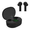 Yyeselk Active Noise Cancelling Wireless Earbuds Bluetooth 5.0 Earbuds Stereo Bass Boost Headphones Bluetooth Earbuds Low dB Noise Cancelling LongTime Playtime Pass-Through Mode