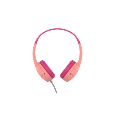 Belkin SoundForm Mini Kopfhörer Kabelgebunden Kopfband Anrufe/Musik/Sport/Alltag Pink