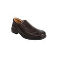 Wide Width Men's Deer Stags Green Point Slip-on Dress Shoes by Deer Stags in Brown (Size 14 W)