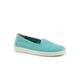 Extra Wide Width Women's Adelina Flat by Trotters in Aqua Blue (Size 8 1/2 WW)