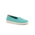 Wide Width Women's Adelina Flat by Trotters in Aqua Blue (Size 10 W)