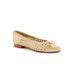 Women's Edith Flat by Trotters in Gold Metallic (Size 5 M)