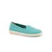 Wide Width Women's Adelina Flat by Trotters in Aqua Blue (Size 9 W)