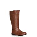 WIDE FIT Vera Flat Tall Boot - brown