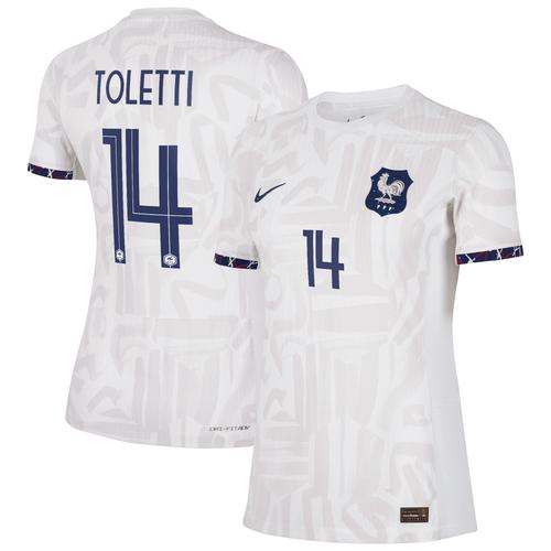 Frankreich Frauen Auswärtstrikot Dri-FIT ADV 2023-24 - Damen mit Aufdruck Toletti 14