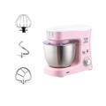 JHNEA Stand Mixer, 600W Dough Hook Whisk Beater, 6-Speed Electric Mixer, Kitchen Tilt-Head Food Mixer with 3.5L Stainless Steel Bowl,Pink