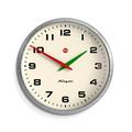 NEWGATE® Superstore Wall Clock - Oversized wall clock - living room clock - Office clock - Round clock - Convex Glass - Designer clock - Retro Clock - Arabic Numerals (Galvanised)