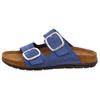 Pantolette ROHDE "Rodigo", Damen, Gr. 37, blau (royalblau), Nubukleder, klassisch, Schuhe, Keilabsatz, Sommerschuh, Hausschuh mit komfortablem Softfußbett, Topseller