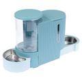 TIAKI Food and Water Dispenser | Light Blue |Up to 1.3kg Dry Food & 3l Water