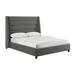 Koah Grey Velvet Bed in King - TOV-B6329