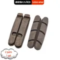 2Pairs 4Pcs Road Bike Brake Pad Bicycle Carbon Wheel Cork Wood Block Shoes Brakes Pade Rim V BMX