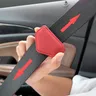 Car Seat Belt Clip Magnetic Safety Belt Fixed Limiter PU Seat Belt Fixed Limit With Card Clip For