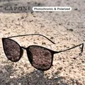 CAPONI Oval Men's Sunglasses Photochromic Polarized Sun Glasses For Men Protect UV Ray Super Light
