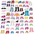 NK Hot sale Doll Shoes Colorful Cute Heels Fashion Hangers For Barbie Doll Accessories High