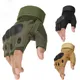 Tactical Army Fingerless Gloves Outdoor Hard Knuckle Paintball Airsoft Hunting Combat Riding Hiking