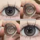 KSSEYE 2PCS Myopia Colored Contact Circular Lenses Degree -0.00 to -8.00 Black Eyes Beauty Pupil