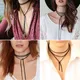 2018 Fashion Gold Color Women Long Sweater Bib Rope Choker Necklace Collar Chain For Women Men On