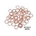 10/20/50/100pcs Copper Sealing Spacer Washers Solid Gasket Sump Plug Oil For Boat Washer Flat Seal