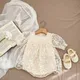 MILANCEL Summer Baby Clothes Lace Embroidery Girls One Piece Toddler Girl Bodysuit