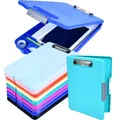 1PC Plastic Storage Clipboard File Box Case Document File Folders Clipboard Writing Pad Stationery