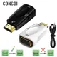 HDMI-compatible To VGA Converter Adapter Audio Cable Convert HD Famale To Vga Male For Laptop TV Box