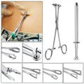 1PC Surgical Steel Professional Belly Ear Tongue Septum Lip Piercing Forceps Tweezer Clamp