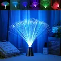 LED Fiber Optic Lamp Multicolor Star Sky Light For Holiday Wedding Centerpiece Optic Fiber LED Night
