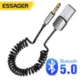 Essager Wireless Bluetooth 5.0 Receiver Adapter Handsfree Car Speaker 3.5mm Jack Aux Audio Music for