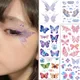 Music Festival Makeup Temporary Tattoo Sticker Waterproof Women Eyes Face Hand Body Art Glitter