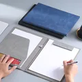 University A4 Leather Padfolio Portfolio Folder Magnetic Clipboard Business Executive Folders