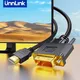 Unnlink 4K HDMI to DVI Cable Male to Male DVI 24+1 Bidirectional Converter Adapter for PC to HD TV