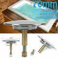 70mm Bathtub Plug Adjustable Bath Pop Up Waste Stopper Plug Only Flat Seal Brass Bathroom Tub Drain