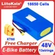 Liitokala 48V 32ah 1500W electric bike battery 48V 20ah 24ah 18ah 15ah 18650 lithium batteries for