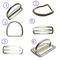 2" Stainless Steel Scuba Diving Weight Belt Slide Keeper D Ring Webbing Harness Belt Retainer