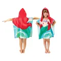 New Children Mermaid Cute Cartoon Hooded Cloak Beach Towel Animal Printed Microfiber Baby Boys Girls