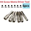 6 In 1 6 Points Hex Shank Socket 2.5/3/3.5/4/4.5/5mm H4 Nut Driver Hand Tool For Woodworking Socket