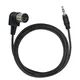 90 Degree MIDI 5P 5 Pin DIN Plug Male To 3.5mm (1/8in) TRS Stereo Male Jack Cable Cord Converter