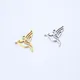 5pcs Stainless Steel Hummingbird Charms Hollow Out Bird Pendant For DIY Necklace Bracelet Earrings