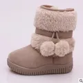 Girls Snow Boots 2022 Winter Comfortable Thick Warm Kids Boots Lobbing Ball Thick Children Autumn