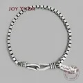 925 Silver Women Men Unisex Chic Bracelets Fashion Vintage Style Male Female Make Old Distress