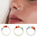 Nasal Ring Body Piercing Jewelry Nasal Nail Thoracic Ring Body Jewelry Gifts Fake Piercing Stainless