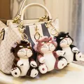 12cm Kawaii Disney Lucifer Plush keychain Doll Bag Pendant Cute Plush Stuffed Toys Backpack Pendant