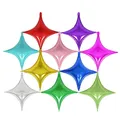 5pcs/10pcs 10inch small four-pointed star aluminum film balloon birthday party wedding decoration