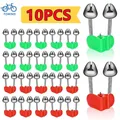 Newest 10PCS Rod Tip Clamp Fishing Pole Fish Bite Lure Alarm Alert Twin Bell Ring Clip Fishing Bell