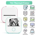 Mini Sticker Printer Phomemo T02 Thermal Portable Inkless Pocket Phone Printer Compatible with