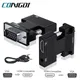 HDMI-compatible to VGA Adapter with 3.5mm Audio Cable For PC Laptop TV Box Projector HD 1080P VGA to