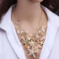 BLUELANS Necklace Ocean Seashells simulated Pearl Starfish Bib Chokers Necklace Statement High