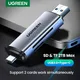 UGREEN Card Reader USB 3.0 to SD Micro SD TF Memory Card Adapter for PC Laptop Accessories Multi