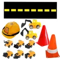 Construction Vehicles Toy Truck Forklift Bulldozer Road Roller Excavator Dump Truck Tractor Mini