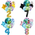 NEW Disney Cartoon Monster，Inc. University Theme Birthday Party Decoration Latex Digital Balloon Set